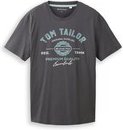 Thumbnail - TOM TAILOR Herren T-Shirt mit Logo-Print, schwarz, Logo Print, Gr. XXL