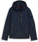 Thumbnail - TOM TAILOR Herren Softshell Jacke mit Kapuze, blau, Uni, Gr. XL