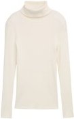 Thumbnail - TOM TAILOR DENIM Damen Ripp Rollkragenpullover, weiß, Uni, Gr. XS