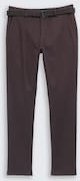 TOM TAILOR Herren TTTRAVIS SLIM Chino Hose mit Gürtel, braun, Meliert, Gr. 34/34