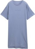 Thumbnail - TOM TAILOR Damen Nachthemd mit Logo Print, blau, Logo Print, Gr. 3XL/46