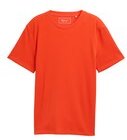 TOM TAILOR DENIM Herren Basic T-Shirt in Waffelstruktur, orange, Uni, Gr. XXL