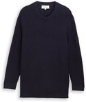 Thumbnail - TOM TAILOR Herren Plus Size - Strickpullover mit Rundhalsausschnitt, blau, Uni, Gr. 4XL