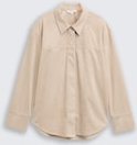 TOM TAILOR Damen Overshirt in Wildleder-Optik, grau, Uni, Gr. 46