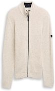 Thumbnail - TOM TAILOR Herren Strickjacke mit Strukturmix, weiß, Meliert, Gr. XXL