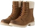 TOM TAILOR Damen Wasserdichte Stiefel mit Fütterung, braun, Uni, Gr. 38
