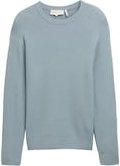 TOM TAILOR DENIM Herren Strickpullover mit Wollanteil, blau, Uni, Gr. M