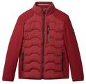 Thumbnail - TOM TAILOR Herren Hybrid Jacke mit Stehkragen, rot, Uni, Gr. XXL