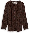 TOM TAILOR Damen Plus Size - Bluse mit Leo-Print, braun, Animalprint, Gr. 44