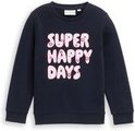 Thumbnail - TOM TAILOR Mädchen Sweatshirt mit Glitzer-Print, blau, Uni, Gr. 92/98