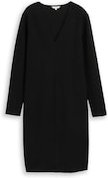 Thumbnail - TOM TAILOR Damen Kleid mit Glitzer-Effekt, schwarz, Uni, Gr. 36