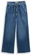 Thumbnail - TOM TAILOR DENIM Damen TTMIJA CULOTTE Jeans mit Gürtel, blau, Uni, Gr. L