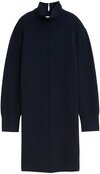Thumbnail - TOM TAILOR Damen Strickkleid mit Stehkragen, blau, Uni, Gr. 46
