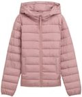 TOM TAILOR DENIM Damen Lightweight Steppjacke mit Kapuze, rosa, Uni, Gr. M