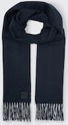 TOM TAILOR Herren Schal mit Fransen, blau, Meliert, Gr. ONESIZE