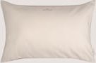 TOM TAILOR Unisex Zierkissenhülle, weiß, Logo Print, Gr. 40/60