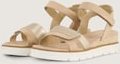 TOM TAILOR Damen Sandalen mit Keilabsatz, beige, Uni, Gr. 41