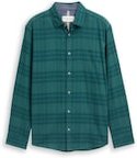 Thumbnail - TOM TAILOR Herren Regular Fit Hemd mit Logo-Stickerei, grün, Kariert, Gr. XL