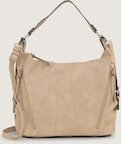TOM TAILOR Damen TTCAIA Schultertasche mit Reißverschluss-Details, braun, Uni, Gr. ONESIZE