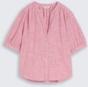 Thumbnail - TOM TAILOR Damen Bluse aus Baumwolle, rot, Uni, Gr. 38