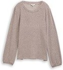Thumbnail - TOM TAILOR Damen Langarmshirt mit Muster, braun, Gemustert, Gr. S