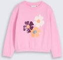 TOM TAILOR Mädchen Sweatshirt mit Wendepailletten, rosa, Uni, Gr. 116/122