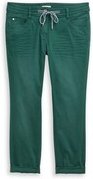 TOM TAILOR Damen Tapered Relaxed Hose, grün, Uni, Gr. 34/28