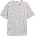 TOM TAILOR Herren Plus Size - T-Shirt mit Muster, rosa, Gemustert, Gr. 2XL