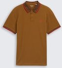TOM TAILOR Herren Piqué Poloshirt mit Stretch, braun, Uni, Gr. XXXL