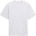 TOM TAILOR DENIM Herren Relaxed Fit T-Shirt mit Brusttasche, grau, Gestreift, Gr. XL