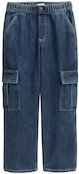 TOM TAILOR Jungen Baggy Cargo Jeans, blau, Uni, Gr. 92