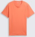 TOM TAILOR Herren T-Shirt mit Logo-Stickerei, rot, Uni, Gr. XXXL