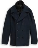 Thumbnail - TOM TAILOR Herren 2-in-1 Wolljacke mit abnehmbarer Innenjacke, blau, Uni, Gr. XL