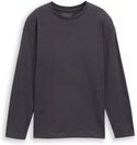 Thumbnail - TOM TAILOR Jungen Oversize Langarmshirt mit Print, grau, Uni, Gr. 128