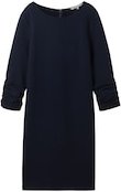 Thumbnail - TOM TAILOR DENIM Damen Mini-Kleid mit 3/4 Arm, blau, Uni, Gr. S