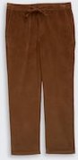 TOM TAILOR DENIM Herren TTRELAXED Chino Hose aus Cord, braun, Uni, Gr. L