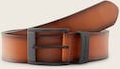 Thumbnail - TOM TAILOR Herren TTTHOMAS Ledergürtel mit eckiger Dornschließe, braun, Uni, Gr. 80