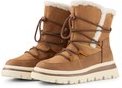 TOM TAILOR Damen Wasserfeste Schneestiefel mit Schnürung, braun, Uni, Gr. 39
