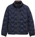 Thumbnail - TOM TAILOR Herren Hybrid Steppjacke mit verstaubarer Kapuze, blau, Uni, Gr. XXL