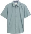 Thumbnail - TOM TAILOR Herren Regular Fit Kurzarmhemd aus Baumwolle, grün, Meliert, Gr. XXL