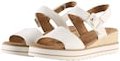 Thumbnail - TOM TAILOR Damen Sandalen mit Keilabsatz, weiß, Uni, Gr. 36