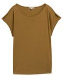 Thumbnail - TOM TAILOR Damen T-Shirt mit Cut-Outs, grün, Uni, Gr. L