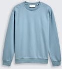 TOM TAILOR DENIM Herren Basic Sweatshirt, blau, Uni, Gr. L