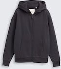 TOM TAILOR Jungen Oversize Hoodie Sweatjacke, grau, Uni, Gr. 140