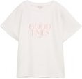 Thumbnail - TOM TAILOR Damen Loose Fit T-Shirt mit Print, weiß, Uni, Gr. M