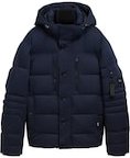 Thumbnail - TOM TAILOR Herren Pufferjacke mit abnehmbarer Kapuze, blau, Uni, Gr. XXL