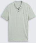 TOM TAILOR Herren Fitted Poloshirt mit Logo-Print, grün, Uni, Gr. XXXL