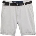 Thumbnail - TOM TAILOR DENIM Herren Regular Fit Chino Shorts mit Gürtel, grau, Uni, Gr. M