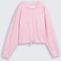 TOM TAILOR Mädchen Cropped Sweatshirt mit Print, rosa, Uni, Gr. 140