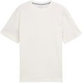 TOM TAILOR Herren Basic T-Shirt mit Struktur, weiß, Uni, Gr. XXL